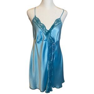 Victoria's Secret Angels Lace Babydoll Size M Blue